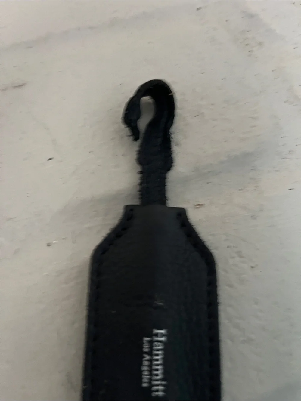 Hammitt Black Leather Key Holder with Corkscrew wine opener
